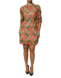 Women's Multicolor Floral Embroidery Aline Mini Dress Pl+vi