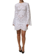 Women's White Cut Out A-Line Sheath Mini Dress Co+pl