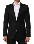 Men's Black Martini 2 Buttons Suit Jacket Blazer