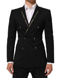 Men's Black Sicilia Double Breasted Jacket Blazer 02+wo Clothing