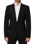 Black Wool 2 Buttons Suit Men Jacket Blazer 03+se+wv