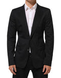 Men's Black Cotton 2 Buttons Suit Jacket Blazer Co+04+pa+se