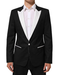 Women's Black White Martini 1 Button Men Suit Blazer And Pl+se+wv