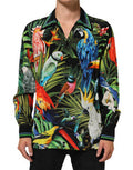 Men's Multicolor Parrot Print Lounge Casual Shirt