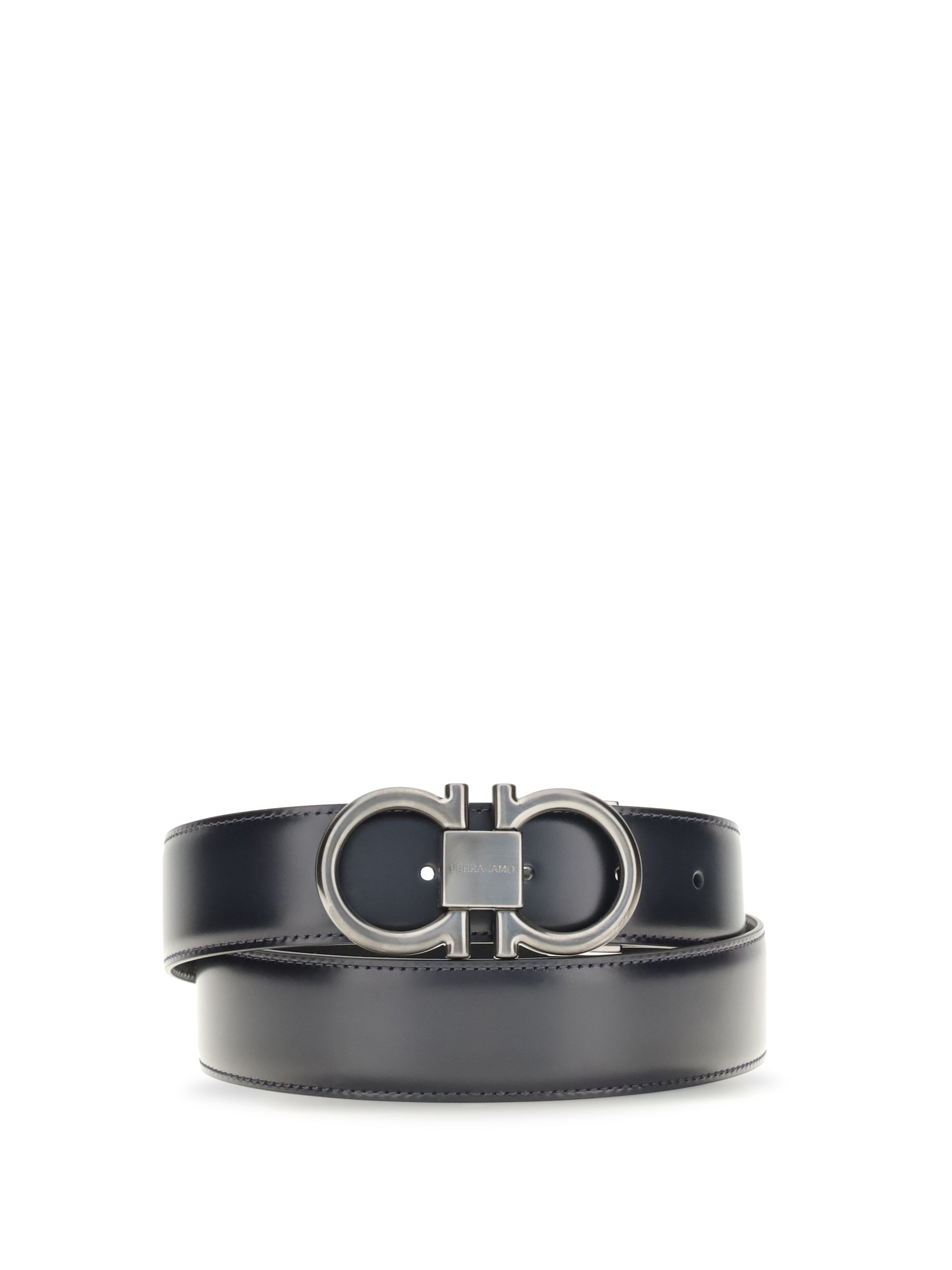 Ferragamo Gancini Belt — Blue