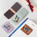 Graduación Personalizada Highland Vaca Cuero PU Marcapáginas Magnético Clip con Nombre e Inicial Accesorio de Lectura Regalo de Graduación para Graduado Rata de Biblioteca