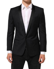 Black Gold 1 Button Suit Jacket Men Blazer Pl+se+wv