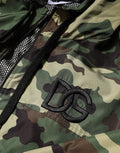 Men's Green Camouflage Hooded Sweatshirt Jacket Clothing