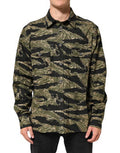 Men's Multicolor Camouflage Cotton Casual Shirt Co+pl+polyester Film Fiber