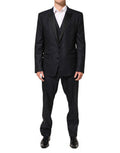 Men's Black Martini 2 Buttons Suit 3 Piece Pl Se Vw