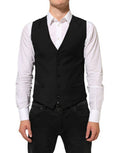 Black Wool Dress Formal Men Waistcoat Vest Pl+se+wv