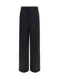 Saint Laurent Grain de Poudre Wool Trousers — Black