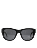 Women's Gla1447 Alligator Leather Frame Sunglasses Black
