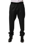 Men's Wool Formal Trousers Black