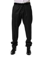 Men's Wool Formal Trousers Black