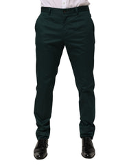 Men's Cotton Formal Trousers Green
