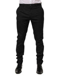 Men's Cotton Formal Dress Trousers Black