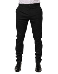 Men's Cotton Formal Dress Trousers Black