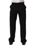 Men's Pure Wool Formal Trousers Black