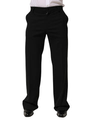 Men's Pure Wool Formal Trousers Black