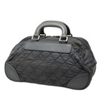Paris New York Quilted Nylon Duffle Handbag