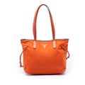 Saffiano Trimmed Tessuto Open Tote