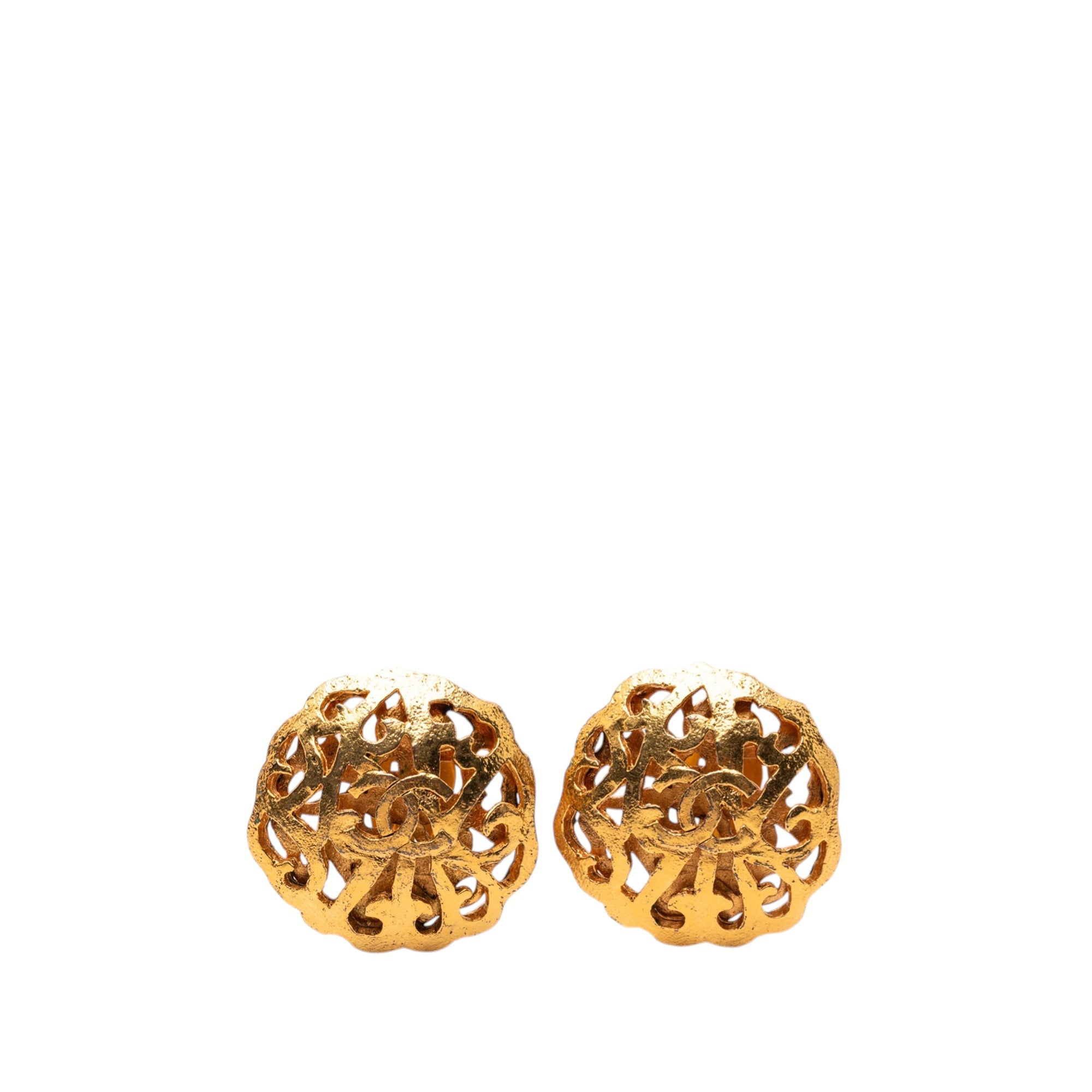 CC Gold Plated Clip on Earrings