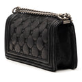 Old Medium Quilted Suede Chesterfield Boy Flap