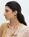 Darpan Meen Danglers By KYNAH, Luxury Indian Fashion & Bridal Wear
