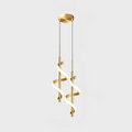 ArtZ® Luminicious LED Swirl Lamp - Gold Double ceiling