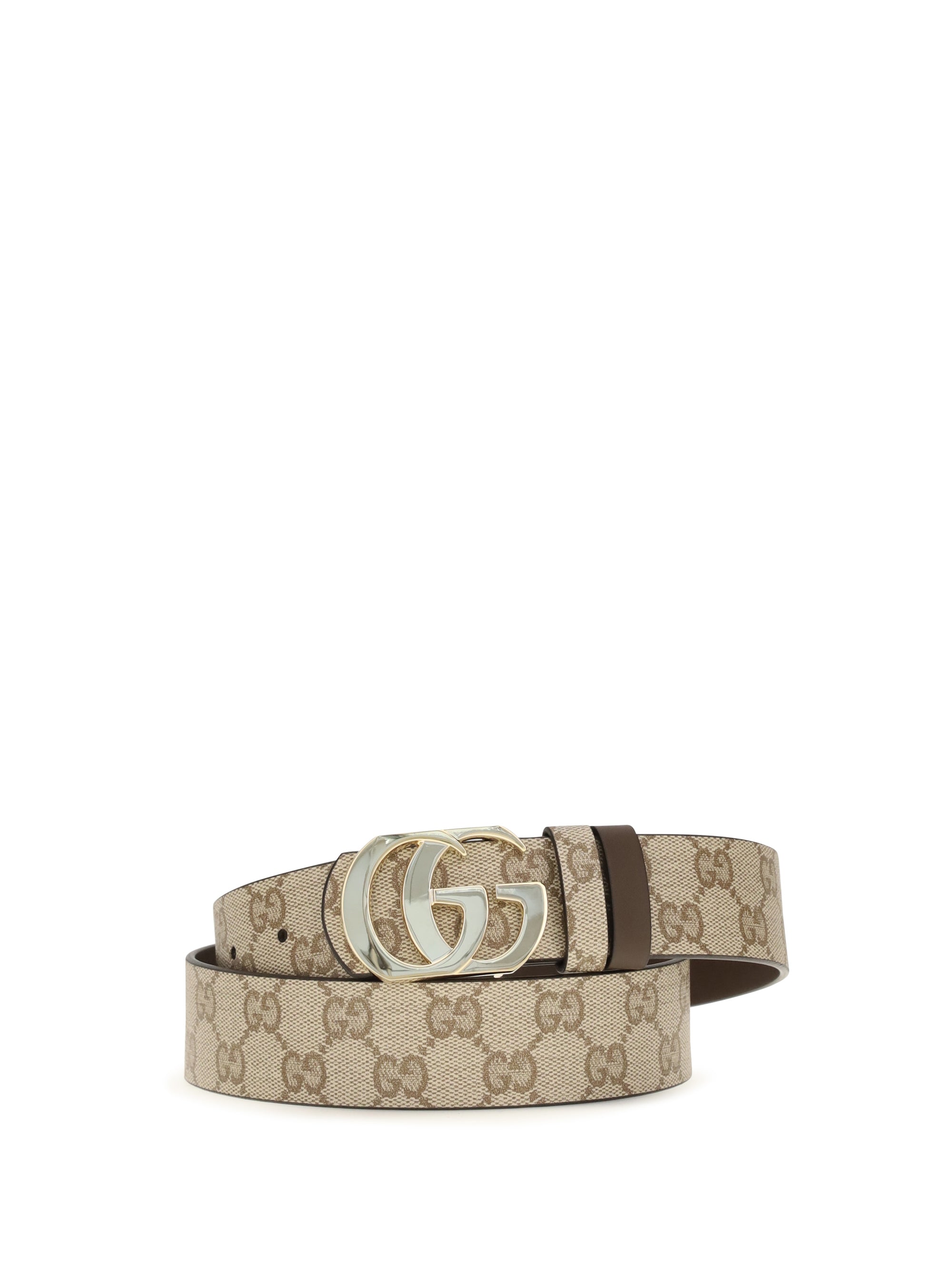 Gucci Reversible GG Monogram Belt — Beige