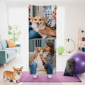 Toalla de Yoga Personalizada con Foto de Mascotas y Nombre Regalo de Cumpleaños para Amantes del Yoga Fitness Mujeres