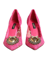 Women's Pink Taormina Lace Devotion Pumps Shoes Co+pa+se+vi