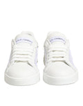 Women's White Mesh Inserts Low Top Sneakers Shoes Ps+20lf