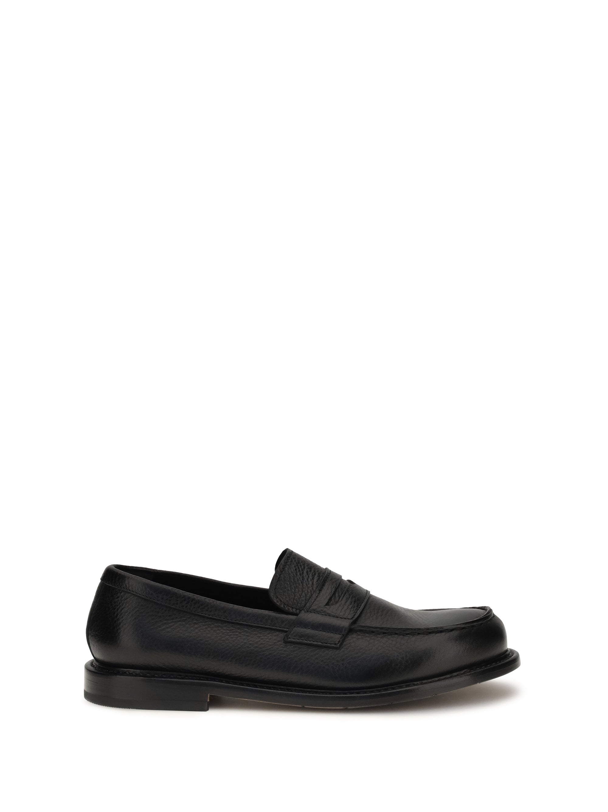 Premiata Calf Leather Loafer — Black