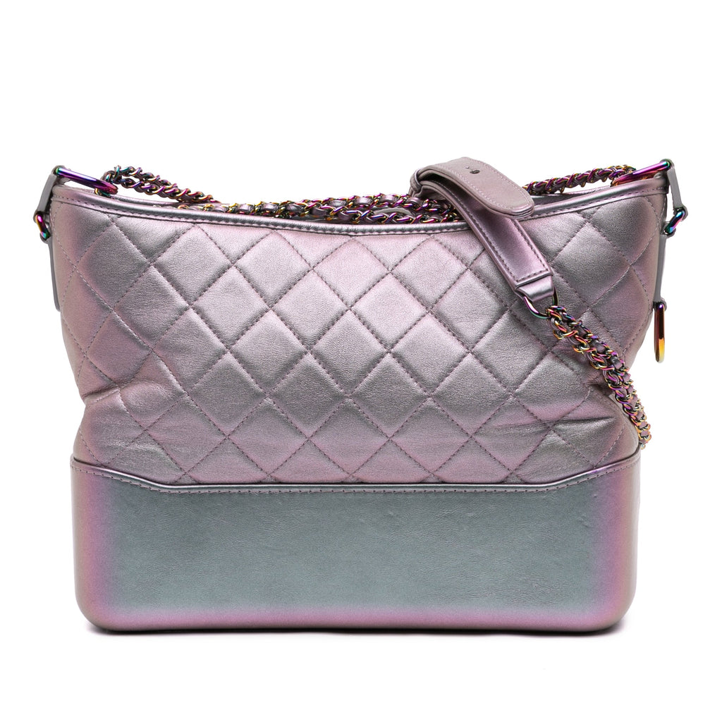 Medium Iridescent Calfskin Gabrielle Crossbody