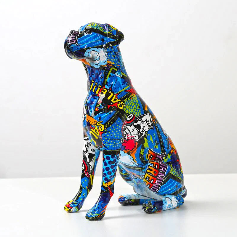 ArtZ® Boxer Nordic Painted Statue - Nordic