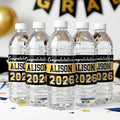 Felicitaciones personalizadas Clase de 2026 Etiqueta adhesiva para botella de agua con nombre y año Set de 10 Regalo de fiesta de graduación para graduados