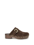Chloé Jeannette Clog Mule — Brown