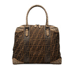 Large Zucca Canvas Mixed Media Tote