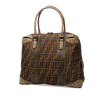 Large Zucca Canvas Mixed Media Tote
