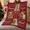 Personalizada 4 Fotos de Mascotas Love Paw Manta Suave con Nombre Recuerdo En Memoria Amorosa Regalo de Simpatía por la Pérdida de Mascotas