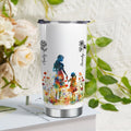 Vaso de 20 oz personalizado con nombre y flor de nacimiento Día de la Madre Regalo de cumpleaños para mamá abuela