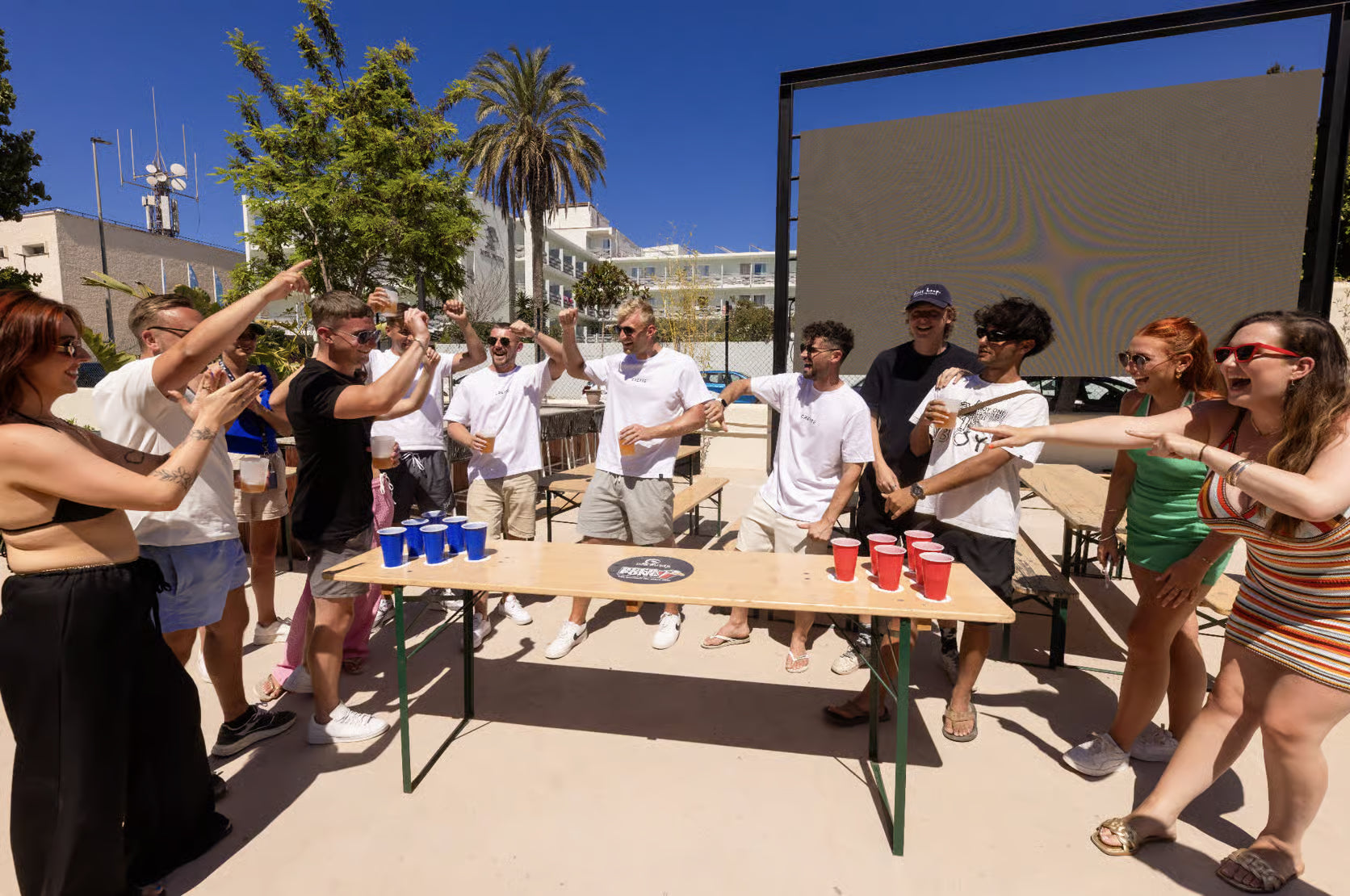 Day & Night in San Antonio: Beer Pong and Mini Golf at Big Putts, Drinking Games, O Beach Pool Party and Clubbing at Eden