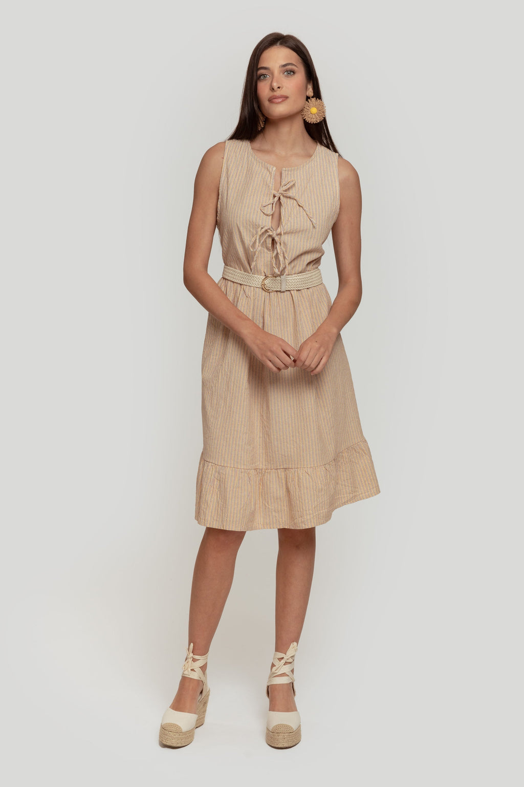 VESTIDO  CORDONES
