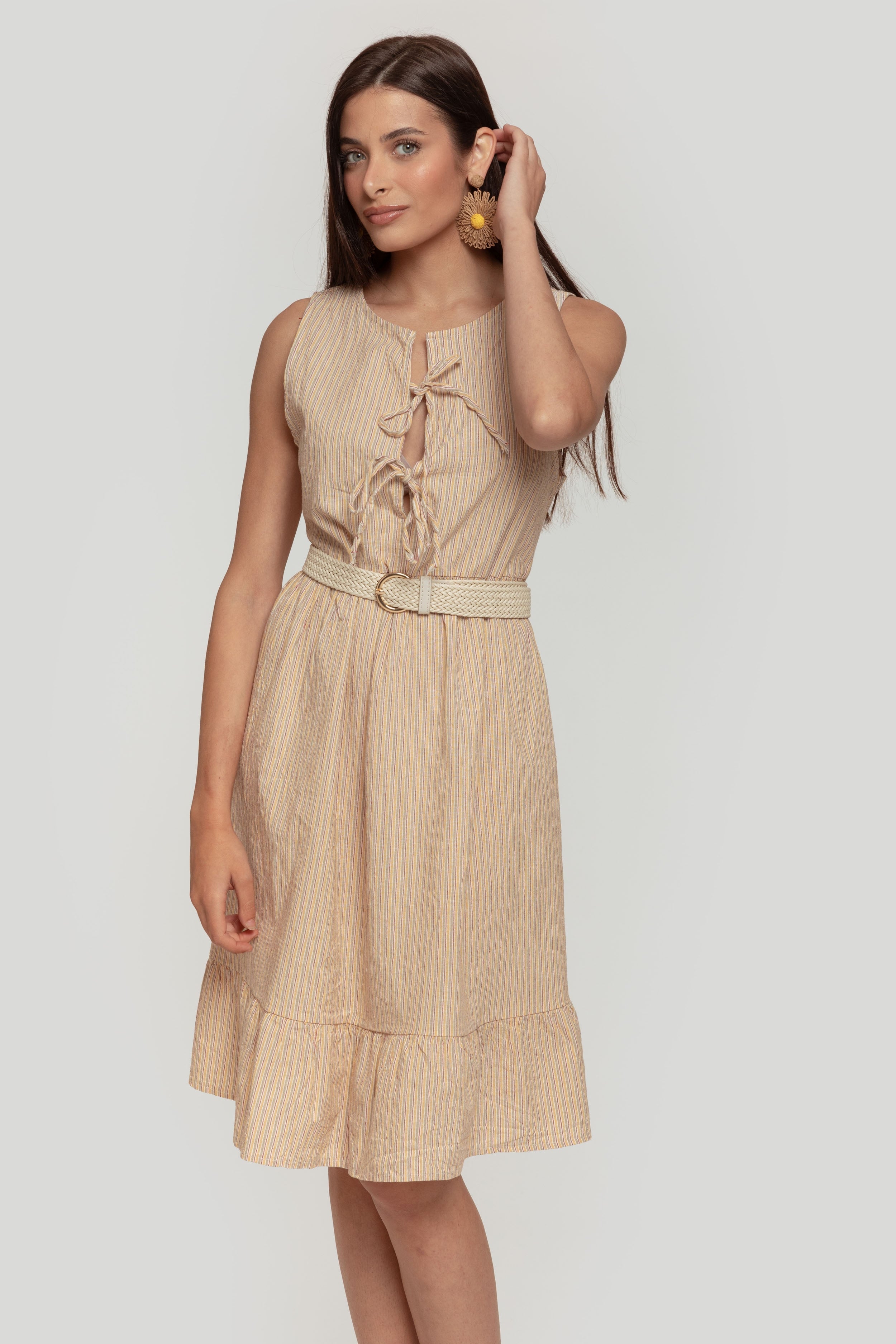 VESTIDO  CORDONES