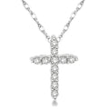 Cross Petite Diamond Pendant