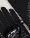 Black Dg Logo Cotton Hands Mitten Men Gloves Co+03