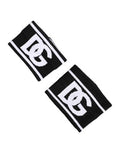 Men's Black White Dg Logo Cotton 1 Pair One Wristband And Accessory