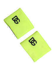 Men's Yellow Green Dg Logo Polyester 1 Pair Wristband 05+pa+pl Accessory